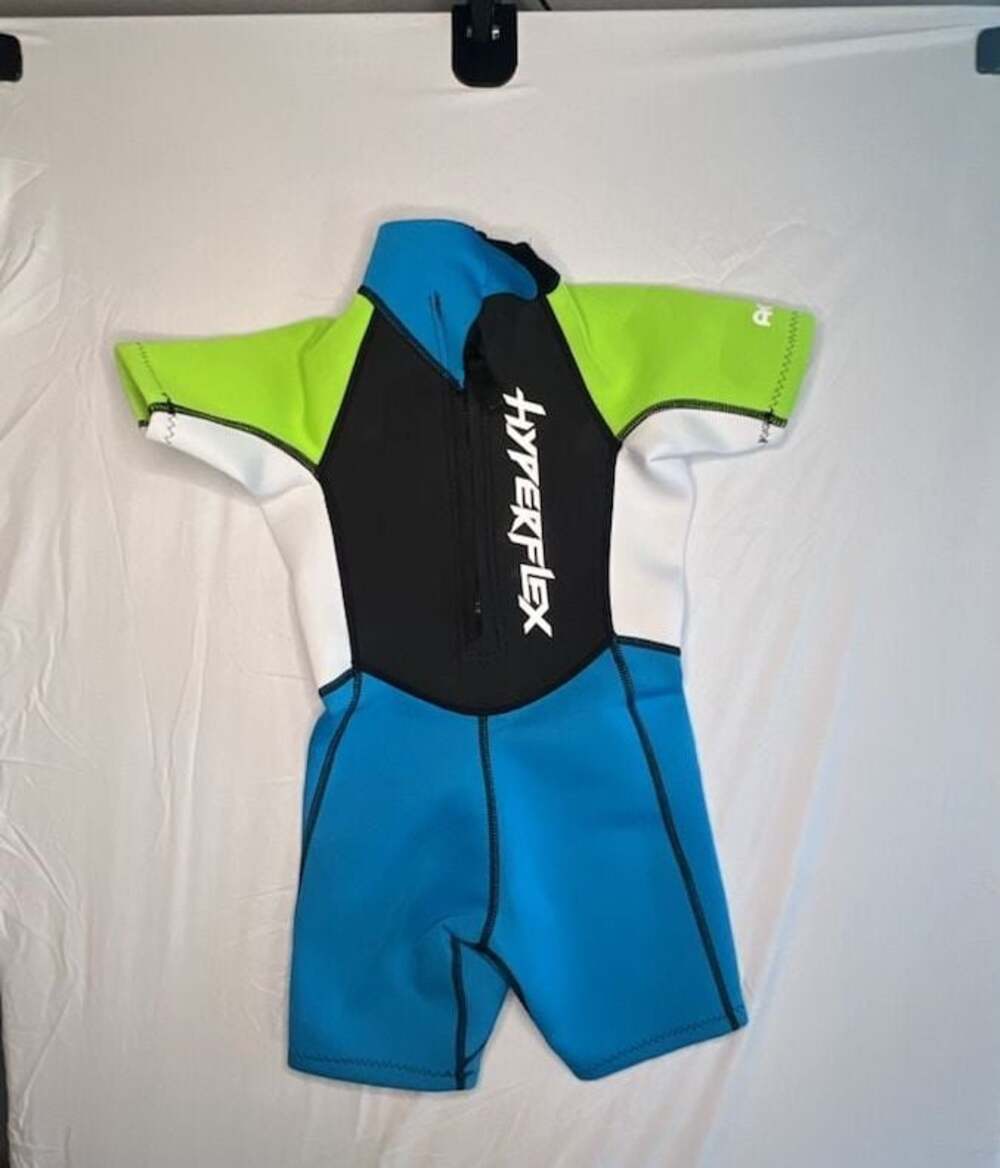 Hyperflex Kids Access 2mm Short Sleeve Back Zip Spring Wetsuit - Size 4